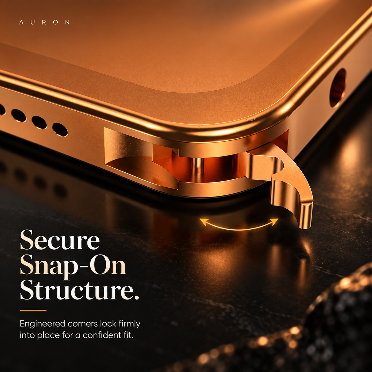 AURON AeroFrame™ Metal Case