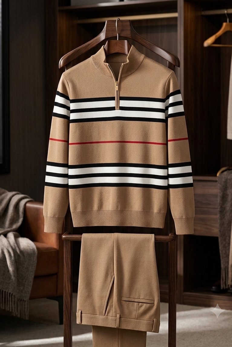 Kensington Striped Polo Set